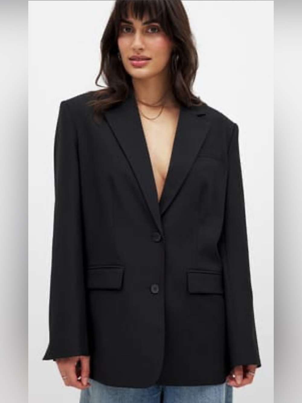 NA-KD black boyfriend blazer in size 32 or XS-like new